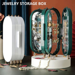 Screen Folding Jewelry Box  Jewellery Box Organizer With Mirror