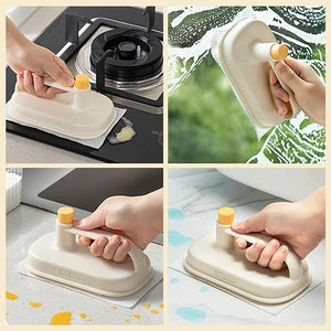 Replaceable Magic Brush With 50 Disposable Cleaning Microfiber Cloth Paper