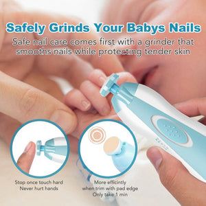 Electric Baby Nail Trimmer for Newborn or Toddler, Safe Baby Nail Clipper Set,