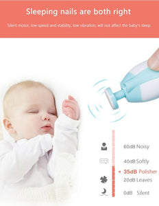 Electric Baby Nail Trimmer for Newborn or Toddler, Safe Baby Nail Clipper Set,