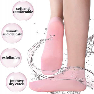 Silicone Jelly Socks | Box Packed | Ultra-Moisturizing Gel Foot Care Protector