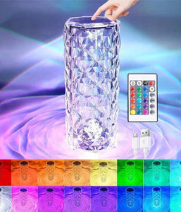 16 Color Crystal Lamp With Remote LED Crystal Table Lamp