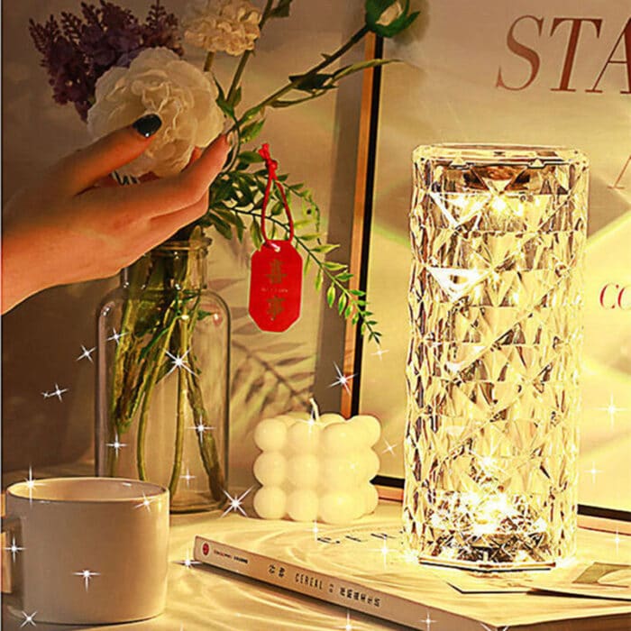 16 Color Crystal Lamp With Remote LED Crystal Table Lamp